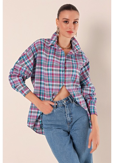 Bigdart 3900 Oversize Uzun Basic Gömlek - A. Kiremit 001