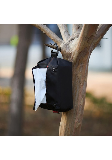 Homyl Kanca Ev Seyahat Çadır Peçete Kutusu Dekor Ile Siyah Siyah