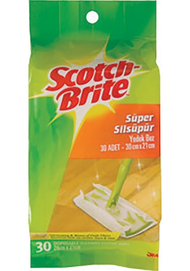 Scotch Brite Sil Süpür Q600 Paspas Yedek Bez 30'lu 21 x 30 CM