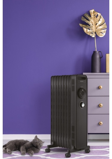 Kumtel Kum-1225 9 Dilim Siyah Radyatör