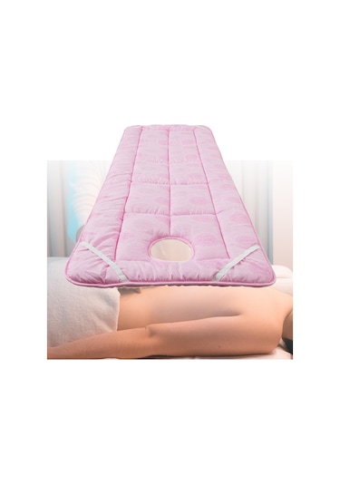 Suntek Profesyonel Masaj Masası Çarşaf Ve 4 Elastik Bant Pembe