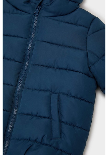 Defacto Erkek Bebek Su Geçirmez Kapüşonlu Tafta Şişme Mont A2859a525auın232 İndigo