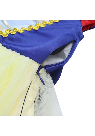 Bebek Bebek Kız Örgü Kolsuz Cadılar Bayramı Kostüm Cosplay Parti Elbise Kafa Bandı İle Mavi - Sarı