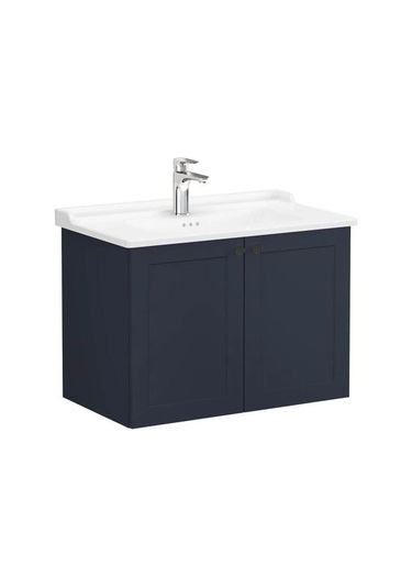 Vitra Root Classic 80 Cm Lacivert Kapaklı Banyo Dolabı Alt Modül Çok Renkli