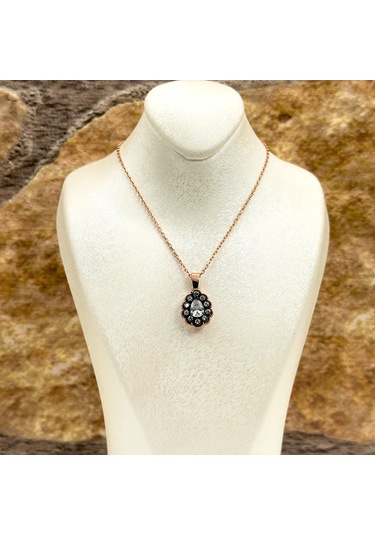 Elmas Montür Rosegold Damla Spor Gümüş Set Takım Rose Gold