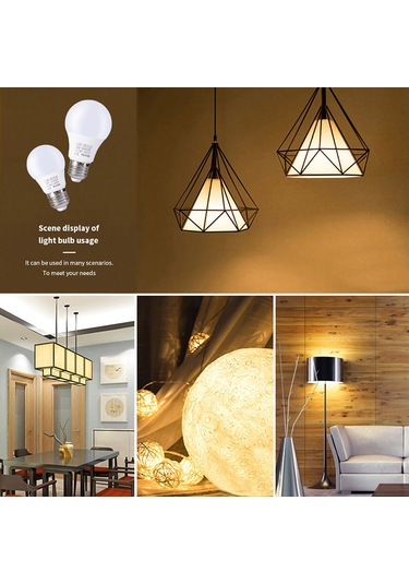 Geeksen E27 Uçlu 3w Led Ampul, 85-265v Geniş Voltaj, 3000-3500k Islak Beyaz Işık, Smd 2835 Teknolojiyle Enerji Tasarruflu Çok Renkli