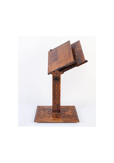 Yüksekliği Ayarlanabilir Ahşap Asansörlü Rahle+ MOTİFLİ