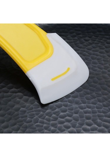 Yüksek Sıcaklık Temizleme Aracı Mutfak Kase Kazıyıcı Silikon Kazıyıcı Yapışmaz Tencere Yıkama Tavası 2 Adet Esnek Çevre Dostu Yağ Lekeleri İçin Benzersiz Sarı