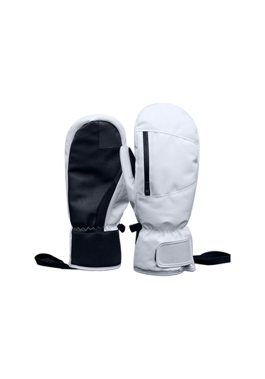 Wezone Kış Sporları İçin Su Geçirmez Ve Dokunmatik Ekran Uyumlu Tek Parmak Kayak Eldiveni - Beyaz Xl Beyaz