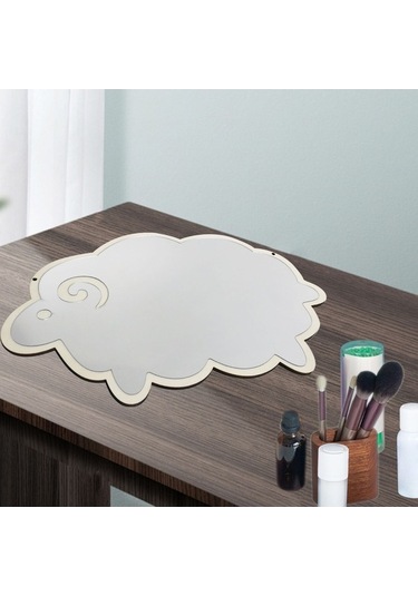 Pazly Vintage Suntek Oymalı Koyun İskandinav Duvar Dekoratif Akrilik Dz Diğer