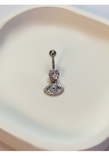 Kadın Göz Model Sallantılı Çelik Piercing