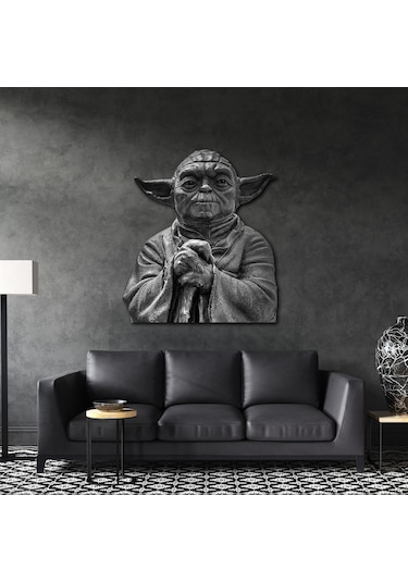 Star Wars Usta Yoda Büstü Metal Tablo
