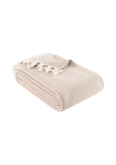 Battaniye Pamuk Miren 180x200 Cm Bej