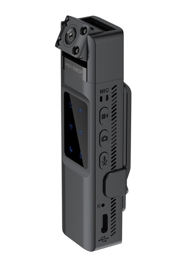 Tongxida Yüksek Netlikte Aksiyon Kamerası, 32gb Kapasiteli Wifi Kamerası, Klipsli, Kızılötesi Gece Görüş Siyah Siyah