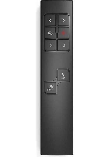 Fastbuy Kablosuz Ppt Kontrol Cihazı - Black, Usb Şarjlı Sayfa Geçirici, Kırmızı Işık İşaretçi, Ses Kontrol & Ekran Yönetimi