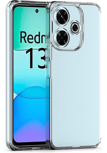 Xiaomi Redmi 13 4g Kılıf Zore Süper Silikon Kapak Şeffaf