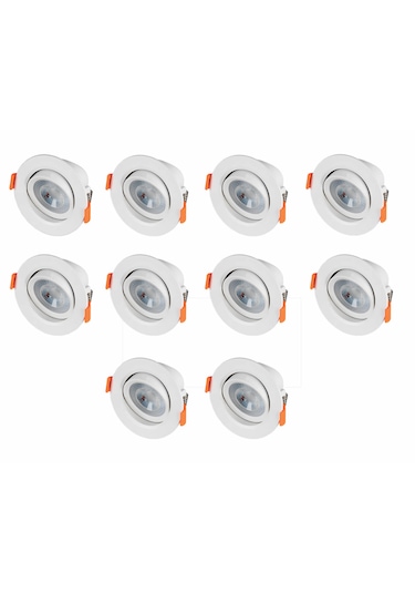 Horoz Led Spot Armatür Plastik Beyaz Kasa Cob 5w 3000k