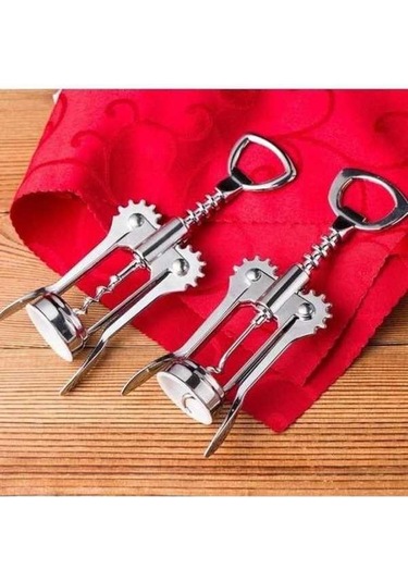 Fastbuy Çinko Alaşımlı 2 Adet Kırmızı Şarap Açacağı, Pratik Mutfak Aleti, Ev Dekoru, Kombin Edilir Diğer