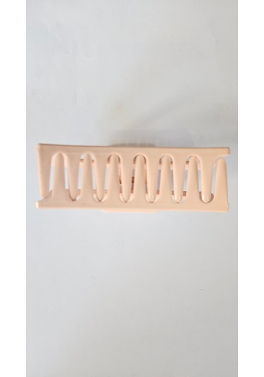 Pudra Renk Televizyon Model Mandal Saç Tokası 11 Cm - Şık Ve Dayanıklı Pudra