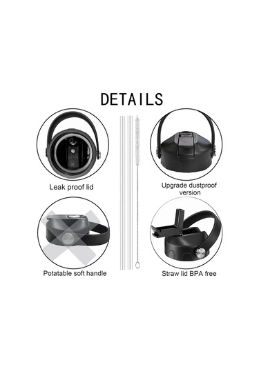 Yedek Kapaklar Toz Geçirmez Sızdırmaz Kapak Üst Geniş Ağız İçin Siyah