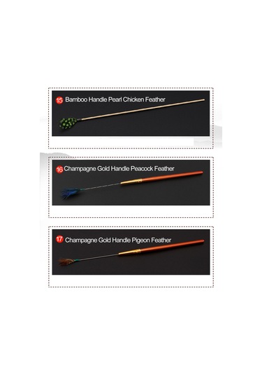 Vkemall 10 Parçalık Kulak Temizleme Seti - Gümüş İğneli Farklı Tüyler Ve Taşıma Kutusu