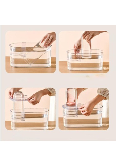 Suntek Mini Balık Tankı Toz Geçirmez Yetiştirme Oval-kısa