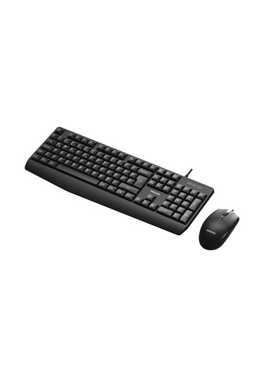 Philips Spk6237b Usb Kablolu Türkçe Q Klavye Mouse Set Siyah Optik