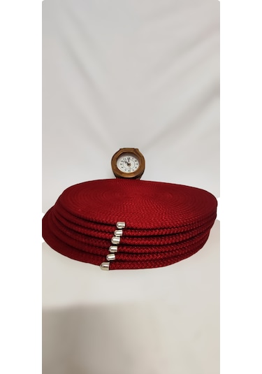 Kordon İpten 6 'lı Kırmızı Supla Takımı Kırmızı