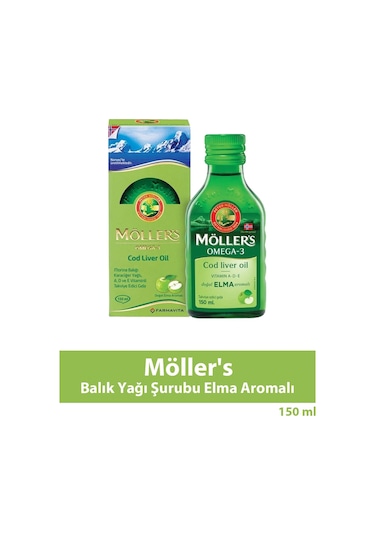 Möller's Balık Yağı Şurubu Elma Aromalı 150 Ml