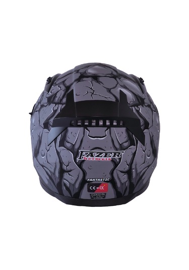 Fazer Ece 22.R06 Double Vizörlü Full Face Motorsiklet Kaskı Fantastic Çok Renkli