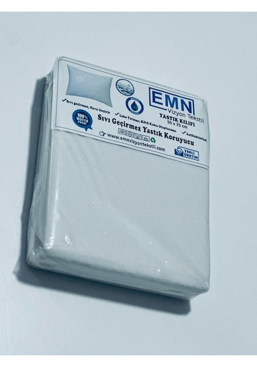 Emnvizyontekstil-%100 Sıvı Geçirmez Yastık Alezi- Koruyucu
