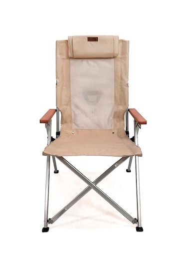 Madfox Haven 6 Kademeli Katlanır Kamp Sandalyesi Bej