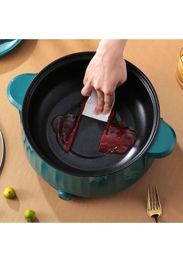 Suntek Makarna Yumurta Için Elektrikli Pişirme Pot Yeşil