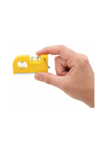 Cep Tipi Su Terazi Mıknatıslı Mini Su Terazisi 85 Mm Sarı