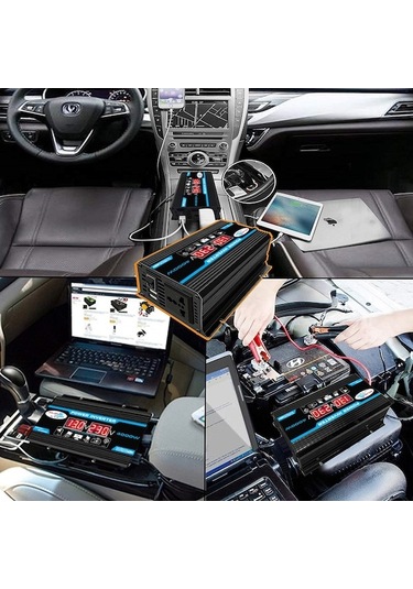 Moly Yüksek Frekans 4000w Tepe Güç Dc 12v İndirgemli Sinüs Dalgası İnvertörü - Araba Kamp İçin İdeal