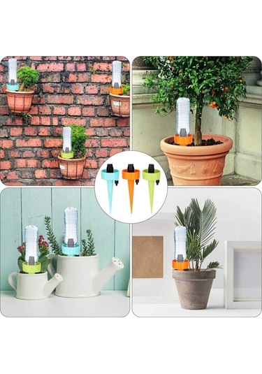 Trendooze Yavaş Sulama Sulama Sulama Salınım Otomatik Mekan Kontrol Kendinden İçin Hızı Dış Dikenleri Damla Cihazı Bitkiler Bitki Akış Adet 12 Kn