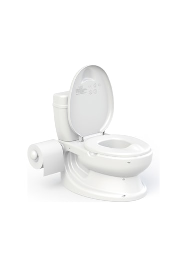 Dolu Beyaz Eğitici Bebek Tuvalet Lazımlık Beyaz