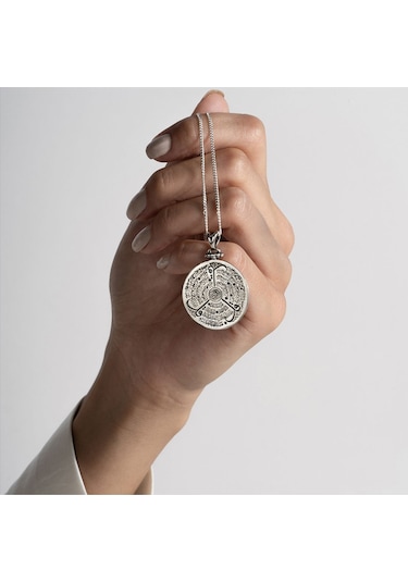 İhlas Felâk Nas Süresi Kazıma 925 Gümüş Işıklı Kutuda Sevgiliye Eşe Anneye Kolye