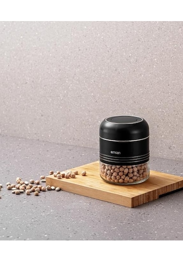 Emsan Moko Saklama Kavanozu 420 Ml Siyah