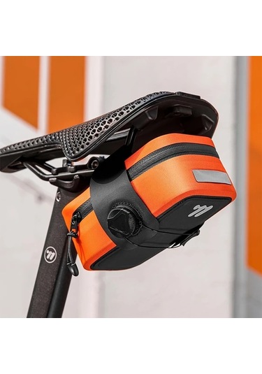 Willowhaven Orange West Bıkıng Bisiklet Kuyruk Çantası Kendinden Kilitlemeli Sele Çantası Taşınabilir Depolama Altın