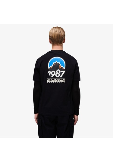 Napapijri S-montepiana Erkek Siyah T-shirt Np0a88sv9411 Siyah