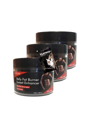 Belly Fatburner Sweat Enhancer 3 Adet Kadınlara Özel Yağları Yakıcı Kas Yapıcı Krem 100 Ml + 1 Adet Jel Hediye