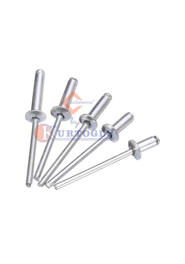 3MM Kalınlığında Alüminyum Pop Perçin Şapka Altı 5MM 100 Adet