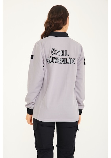 Yeni Tip Kamu Özel Güvenlik Kışlık Kadın Sweatshirt Gri