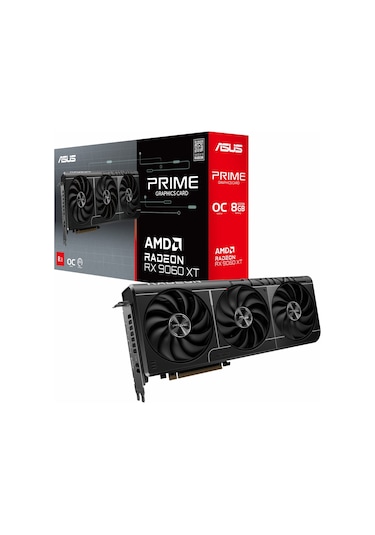 Asus Prime Radeon Rx 9060 Xt Oc 8gb Gddr6 128bit Hdmı/dp Ekran Kartı