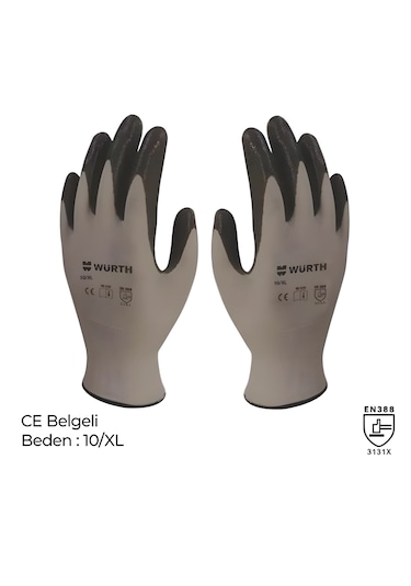 Wurth Mekanikçi Eldiveni Nitril Siyah 10/xl