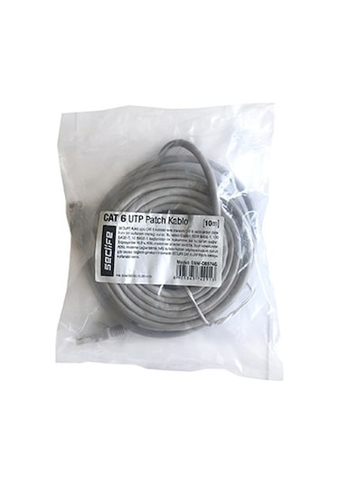 Seclife Snw-c6574g Cat6 10mt Gri Patch Kablo