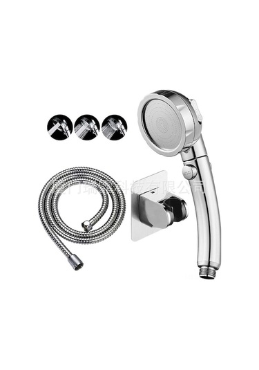 3 Fonksiyonlu Basınçlı Duş Başlığı - Çıkarılabilir Ve Duraklatmalı Modlu Gri Gri