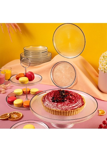 Fecra Loren 14 Parça Servis Ve Sunum Seti Siyah Fileli