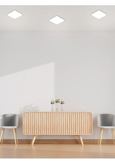 Leek Gömme Tavan Lambası Kare 24w, 6500k 202042583 Soğuk Beyaz